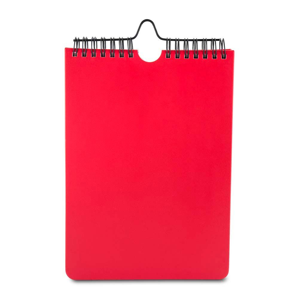 Caderno Planner PA1838 na cor Vermelho, brinde personalizado Sky Brindes