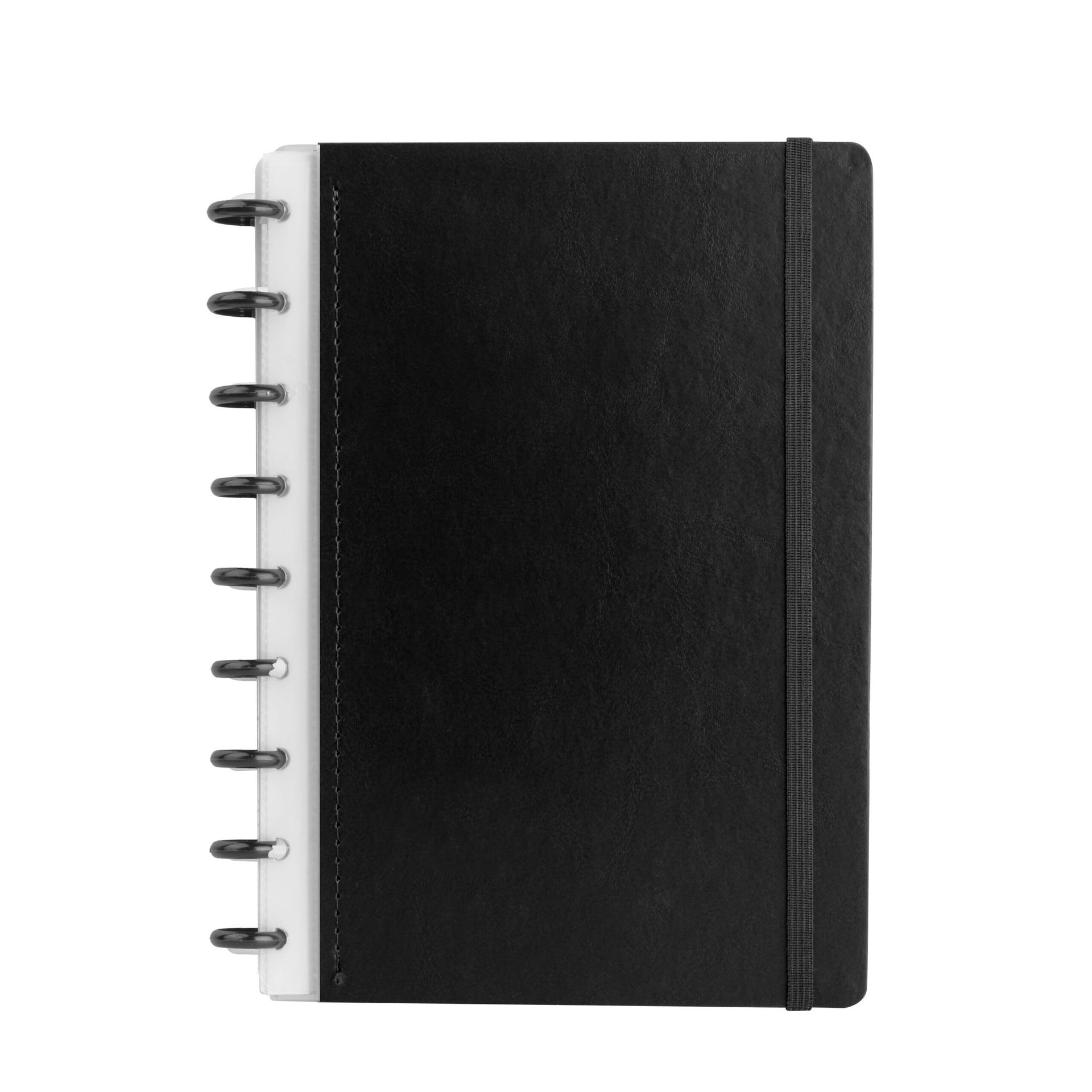 Caderno de Anotações PA1839 na cor Preto, brinde personalizado Sky Brindes