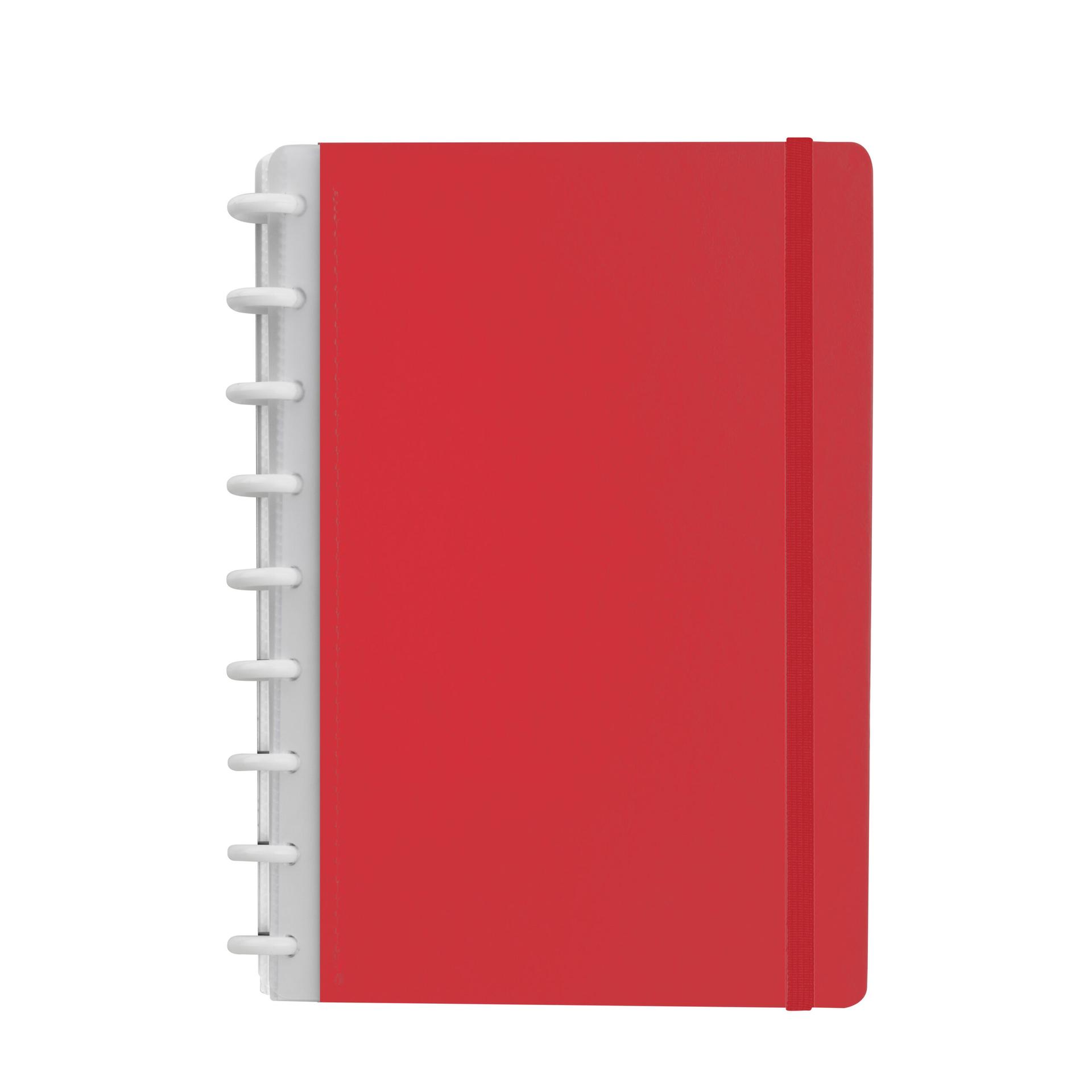 Caderno de Anotações PA1839 na cor Vermelho, brinde personalizado Sky Brindes