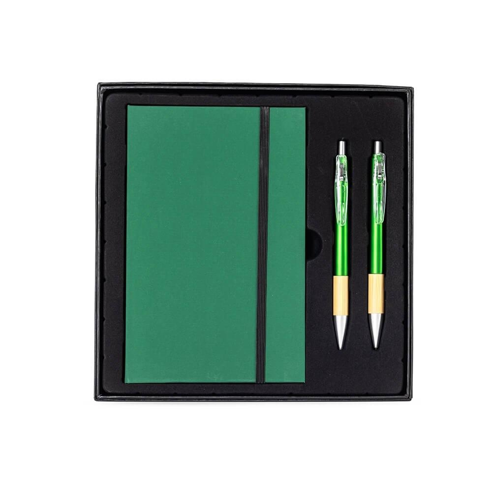 Kit Executivo 3 Peças PA1840 na cor Verde, brinde personalizado Sky Brindes