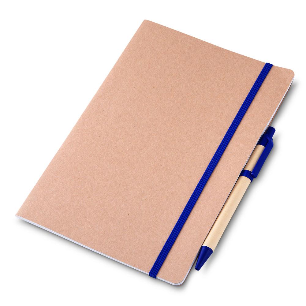 Kit Escritório 2 Peças PA1851 na cor Azul, brinde personalizado Sky Brindes