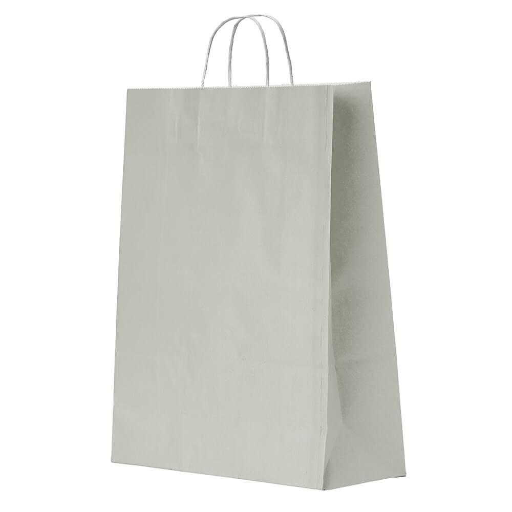 Sacola Kraft Grande PA1866 na cor Cinza, brinde personalizado Sky Brindes