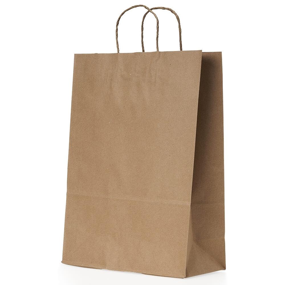 Sacola Kraft Grande PA1866 na cor Kraft, brinde personalizado Sky Brindes
