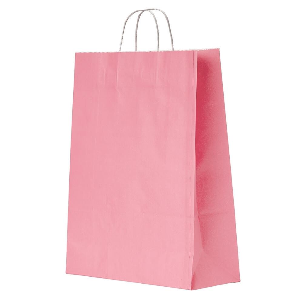 Sacola Kraft Grande PA1866 na cor Rosa, brinde personalizado Sky Brindes