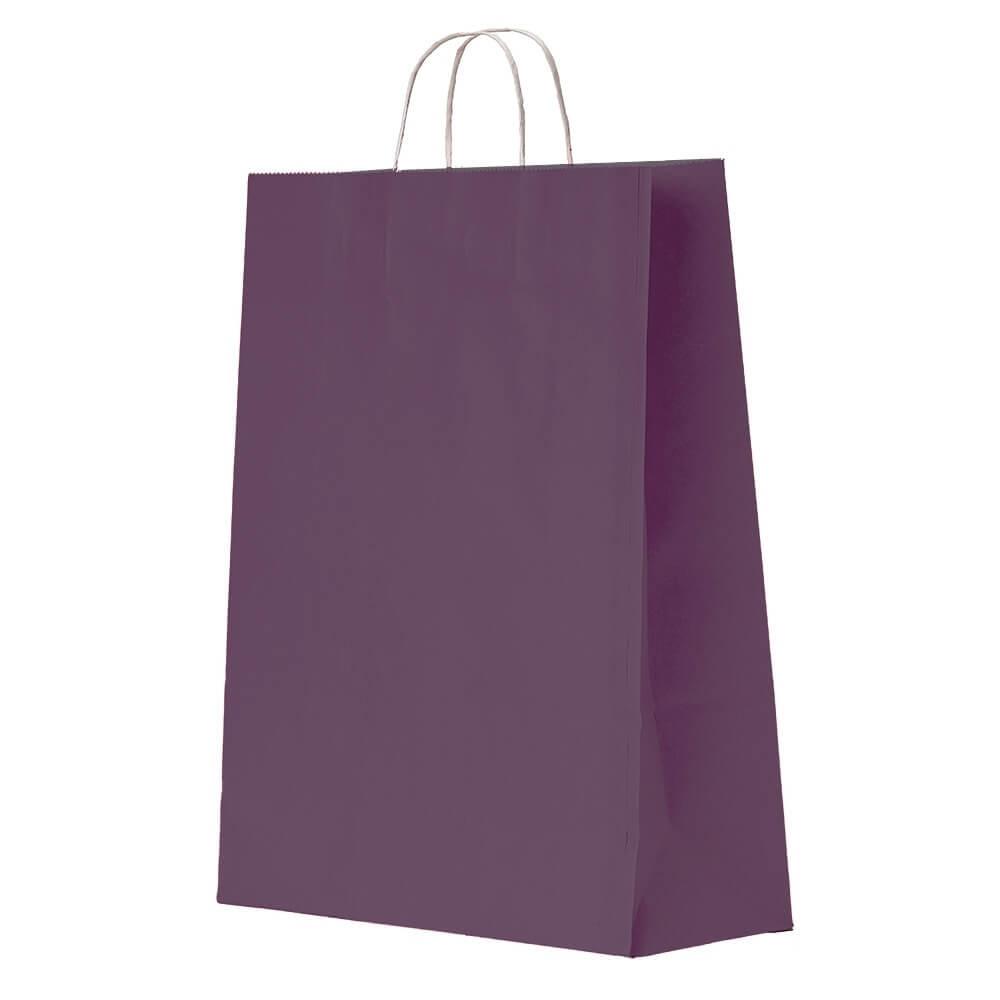 Sacola Kraft Grande PA1866 na cor Roxo, brinde personalizado Sky Brindes