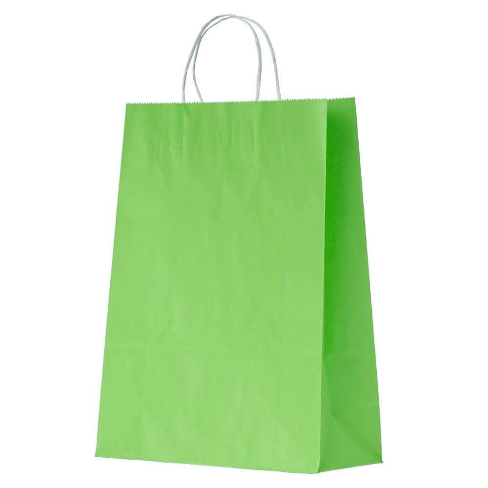 Sacola Kraft Grande PA1866 na cor Verde, brinde personalizado Sky Brindes
