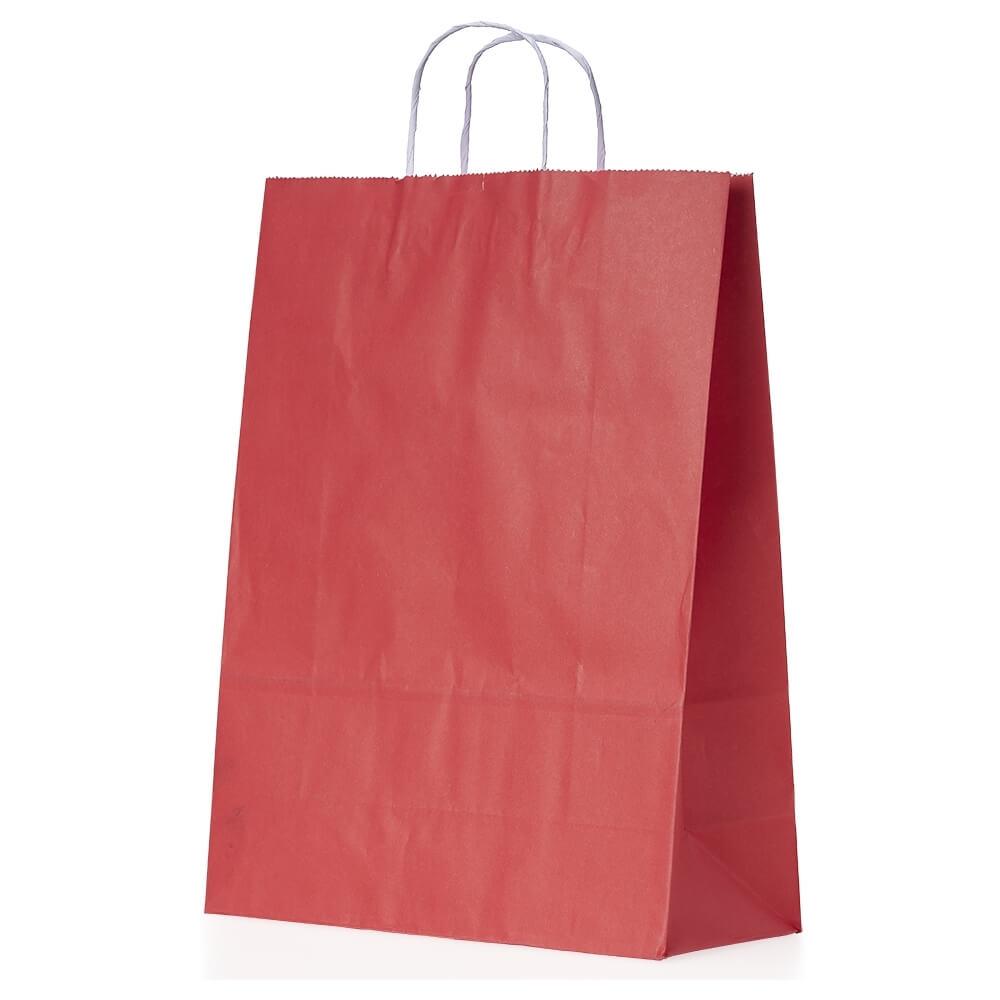 Sacola Kraft Grande PA1866 na cor Vermelho, brinde personalizado Sky Brindes