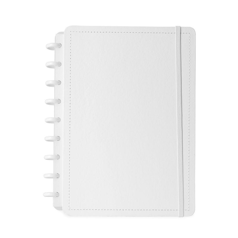 Caderno de Disco Percalux PA1867 na cor Branco, brinde personalizado Sky Brindes