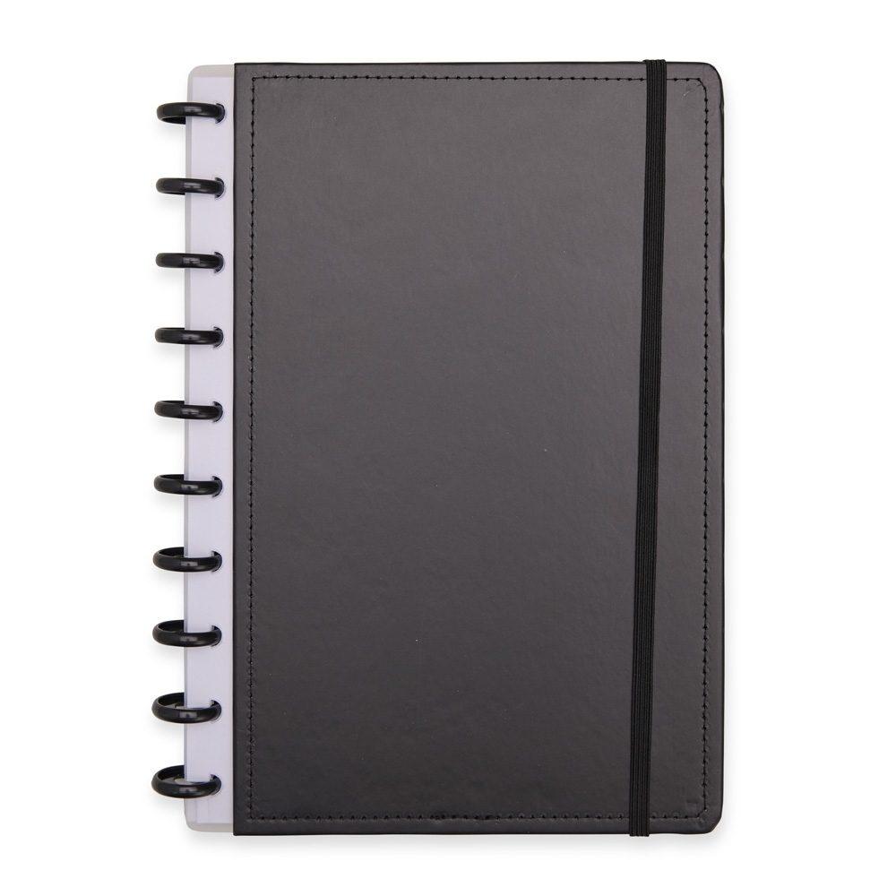 Caderno de Disco PA1868 na cor Preto, brinde personalizado Sky Brindes