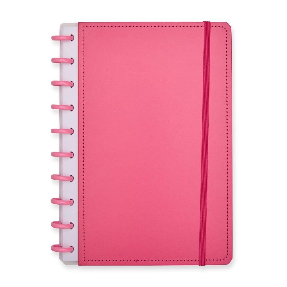 Caderno de Disco PA1868 na cor Rosa, brinde personalizado Sky Brindes