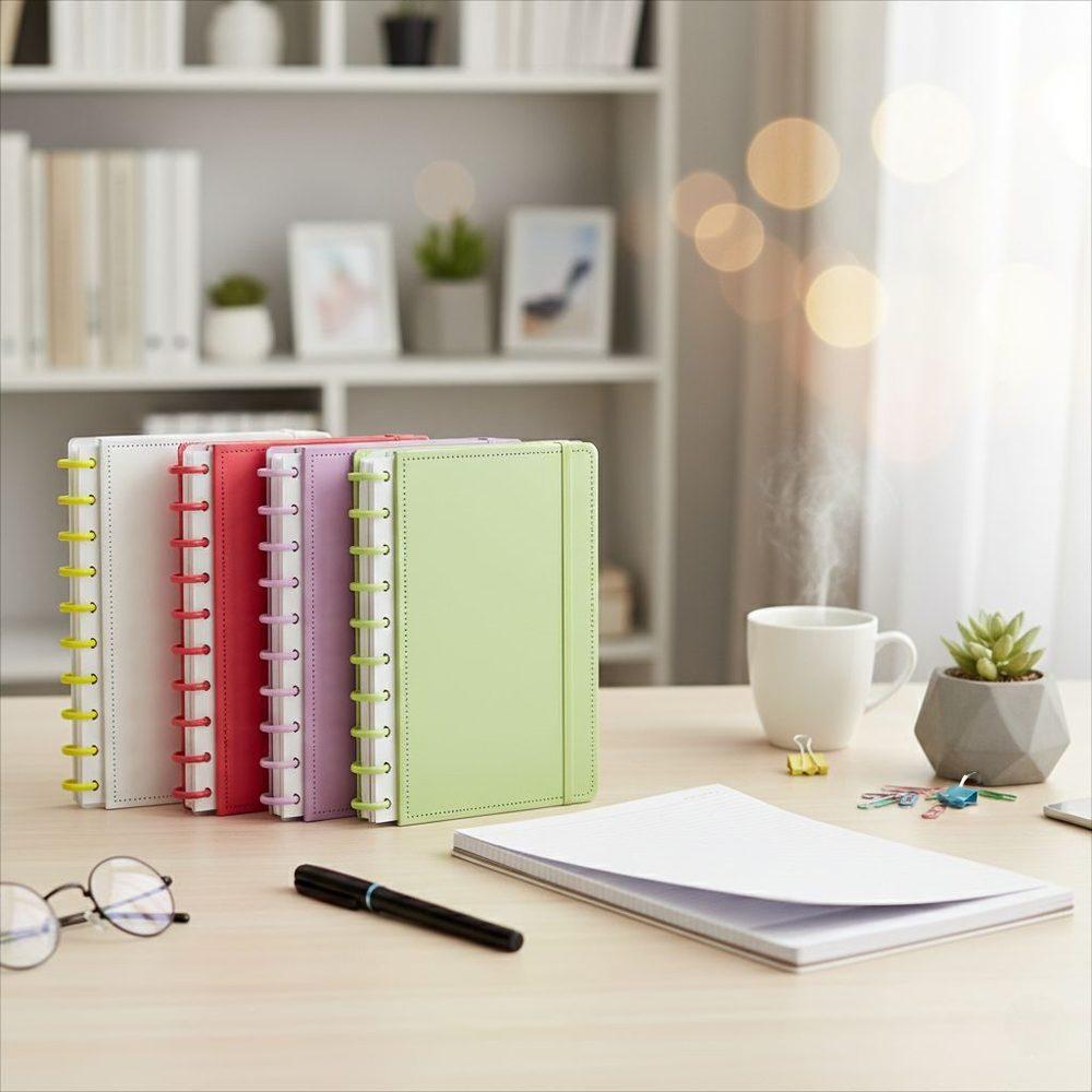 Caderno de Disco PA1868 na cor Verde, brinde personalizado Sky Brindes