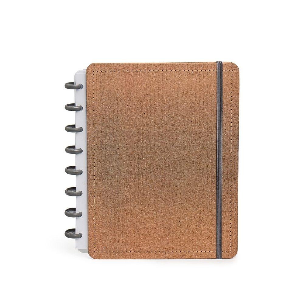 Caderno de Disco Percalux PA1869 na cor Kraft, brinde personalizado Sky Brindes