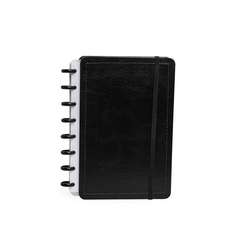 Caderno de Disco Percalux PA1869 na cor Preto, brinde personalizado Sky Brindes