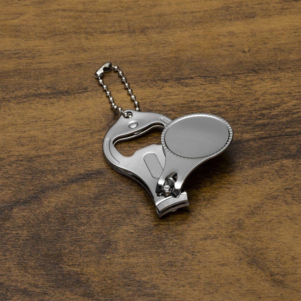 Chaveiro Metal 3 em 1 PA1873 na cor Prata, brinde personalizado Sky Brindes