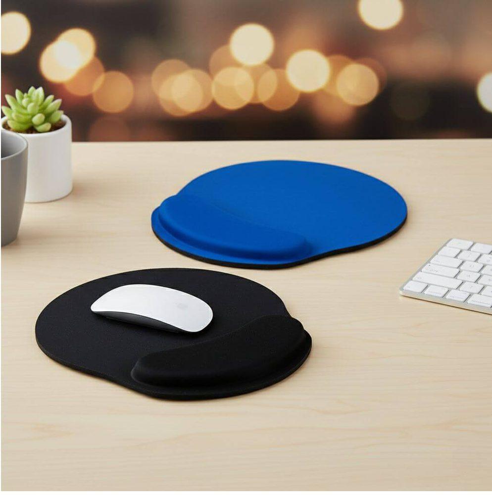 Mouse Pad Ergonômico PA1875 na cor Preto, brinde personalizado Sky Brindes