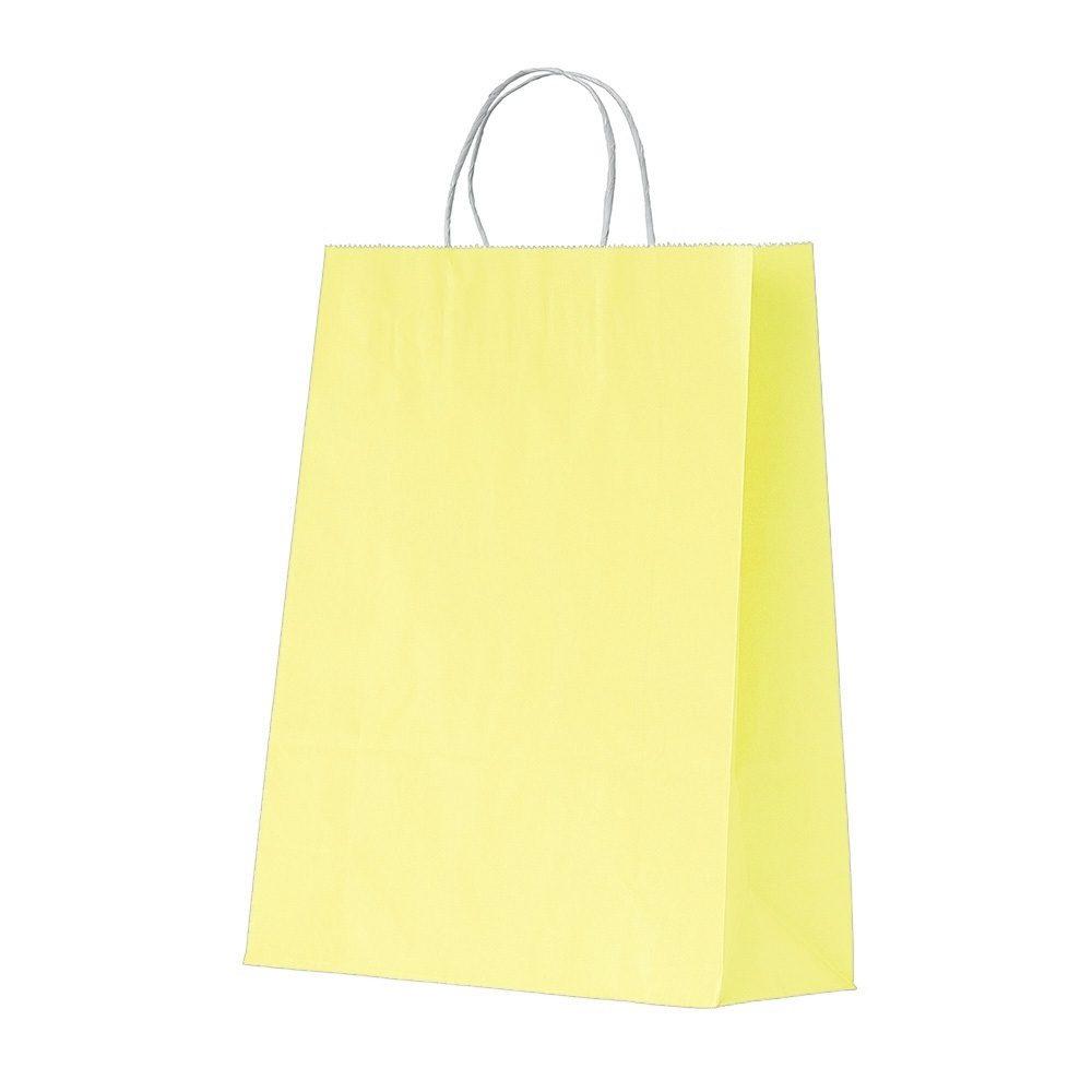 Sacola Kraft Média PA1877 na cor Amarelo, brinde personalizado Sky Brindes