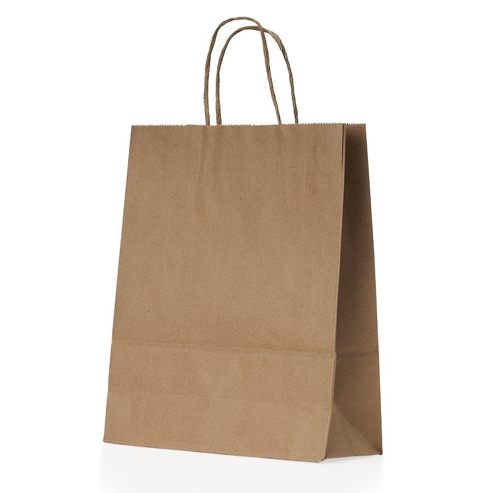 Sacola Kraft Média PA1877 na cor Kraft, brinde personalizado Sky Brindes
