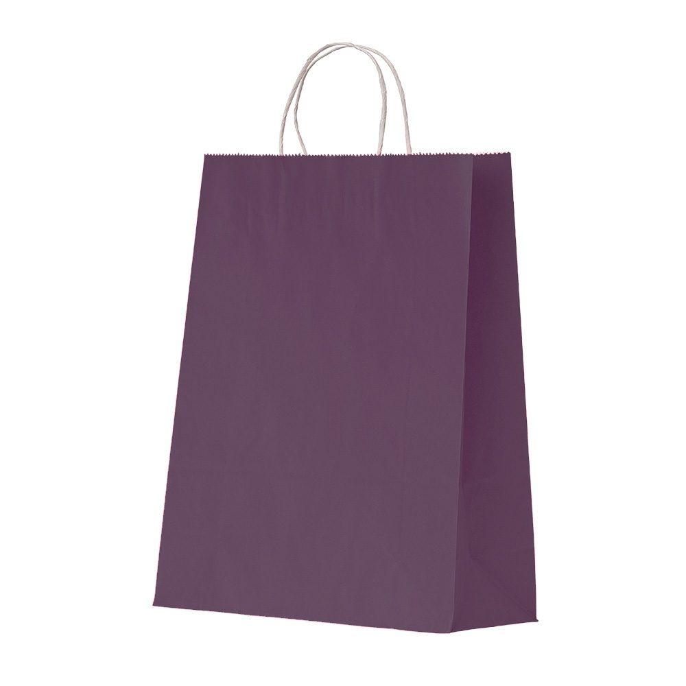 Sacola Kraft Média PA1877 na cor Roxo, brinde personalizado Sky Brindes