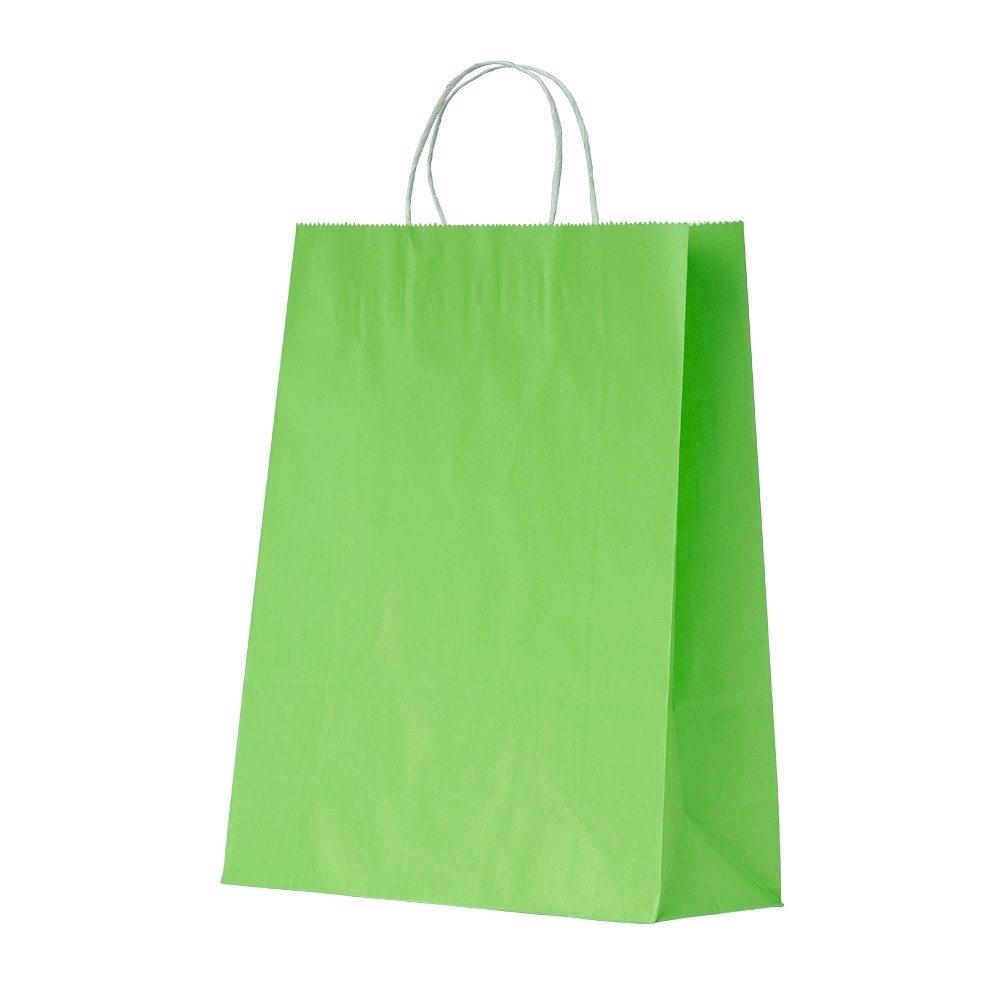 Sacola Kraft Média PA1877 na cor Verde, brinde personalizado Sky Brindes