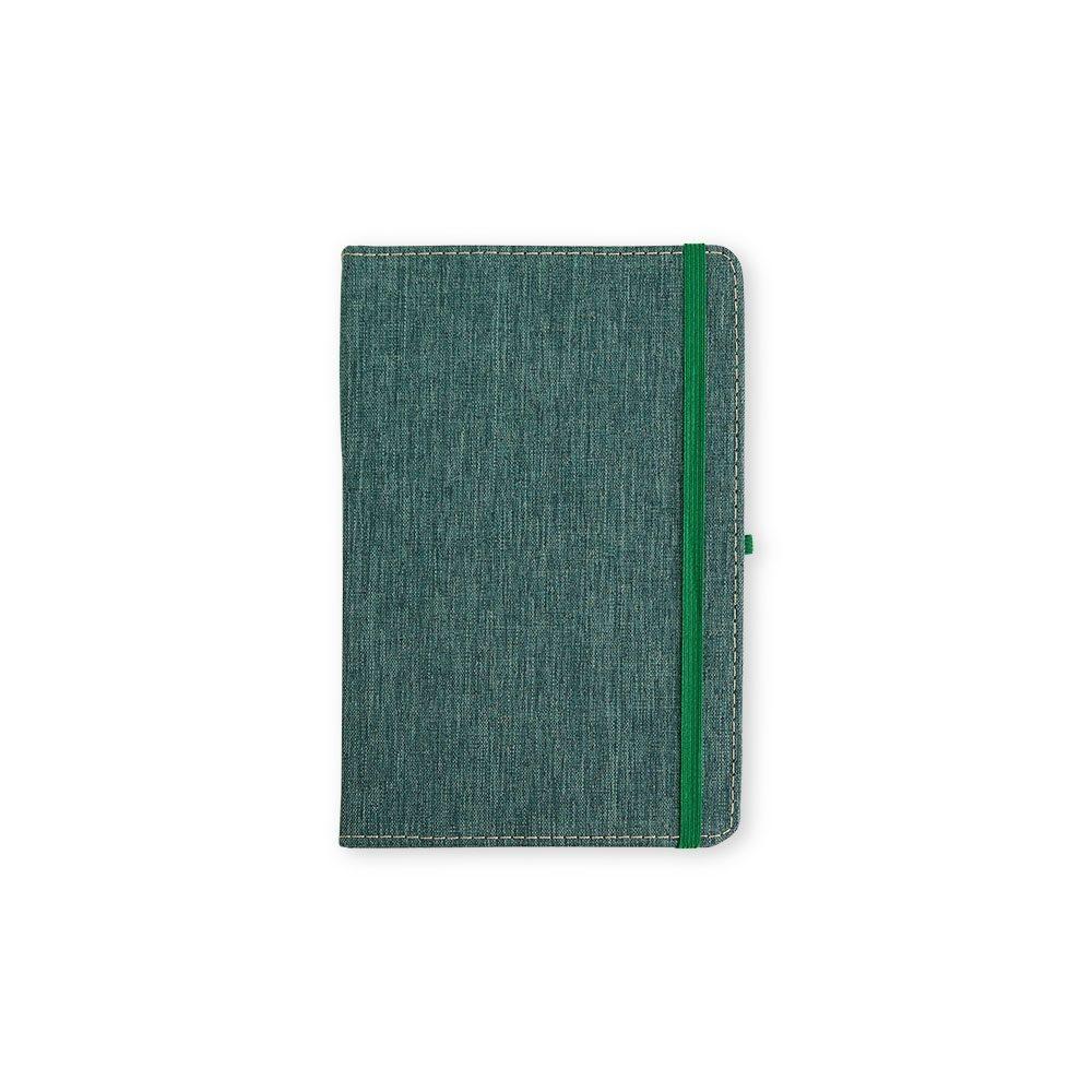 Caderneta em Linho PA1879 na cor Verde, brinde personalizado Sky Brindes