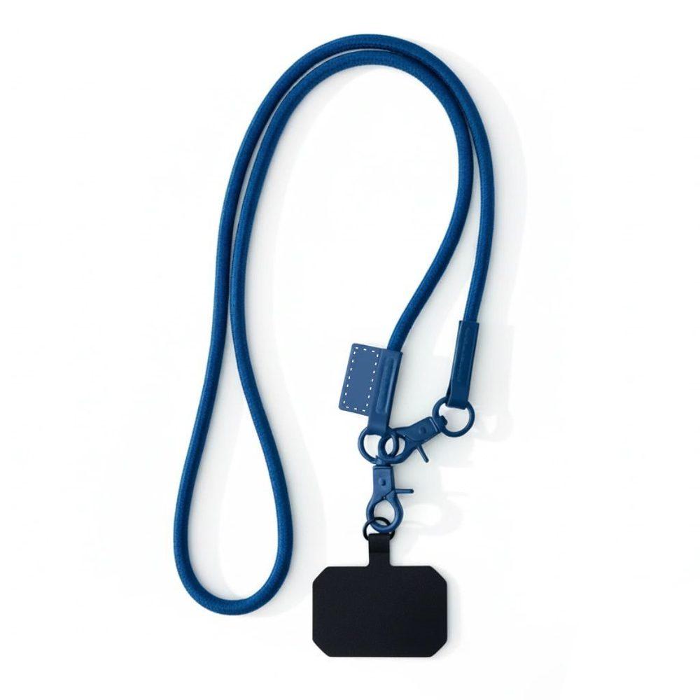 Cordão para Celular e Crachá PA1881 na cor Azul, brinde personalizado Sky Brindes