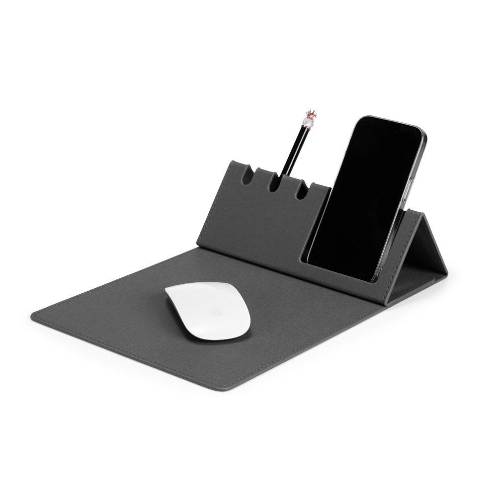 Mouse Pad C Suporte Celular E Caneta PA1882 na cor Azul, brinde personalizado Sky Brindes