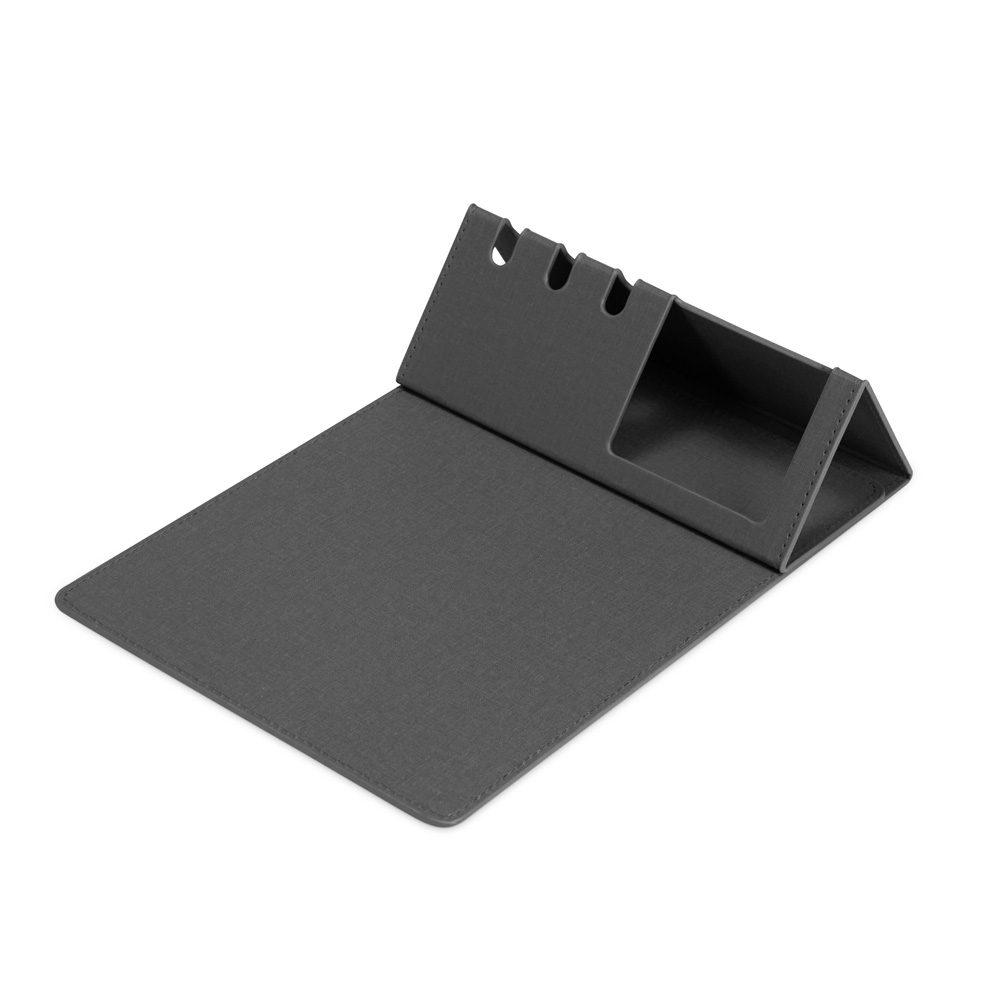 Mouse Pad C Suporte Celular E Caneta PA1882 na cor Cinza, brinde personalizado Sky Brindes