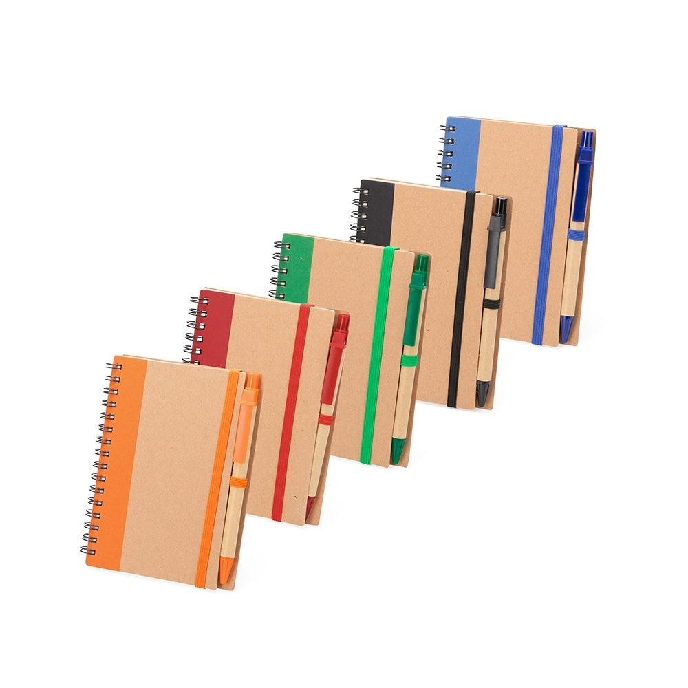 Caderno De Anotações C Caneta PA1884 na cor Verde, brinde personalizado Sky Brindes