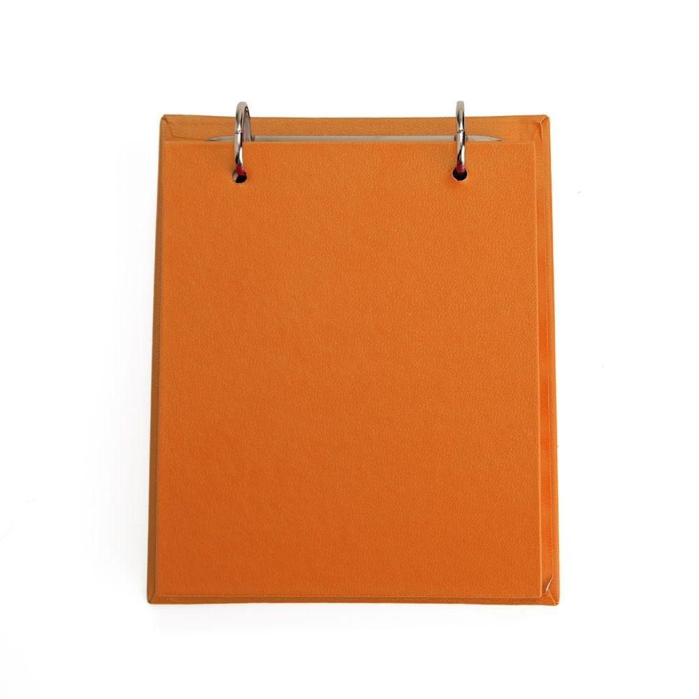Bloco de Anotações de Mesa PA1885 na cor Laranja, brinde personalizado Sky Brindes