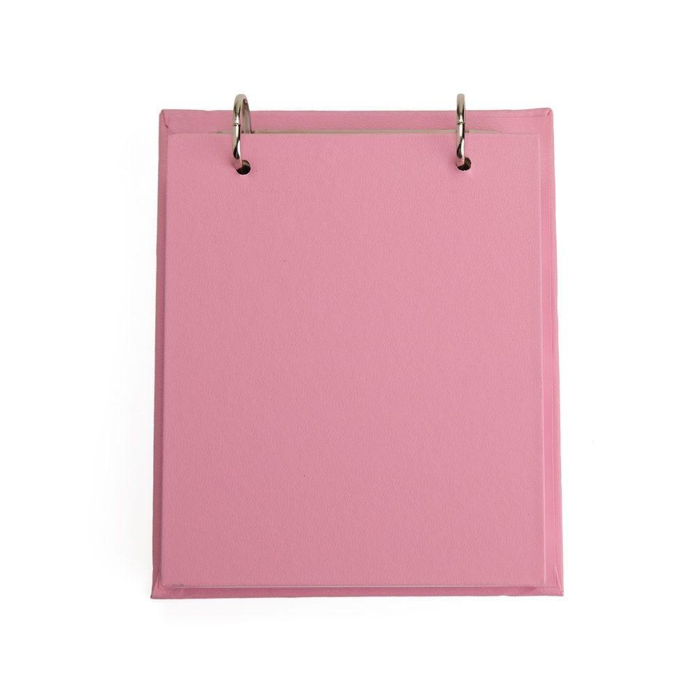 Bloco de Anotações de Mesa PA1885 na cor Rosa, brinde personalizado Sky Brindes