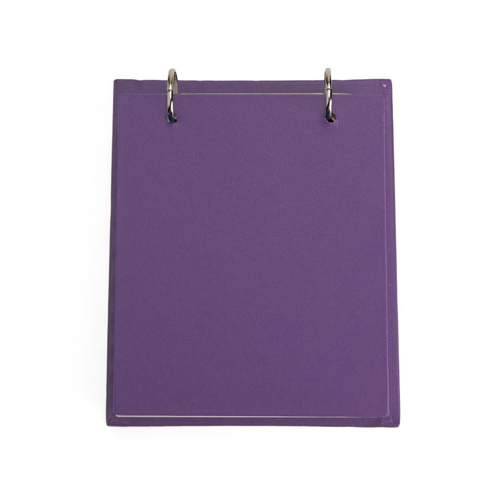 Bloco de Anotações de Mesa PA1885 na cor Roxo, brinde personalizado Sky Brindes