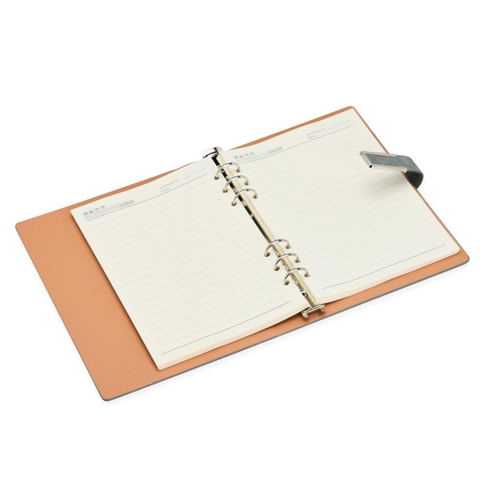 Caderno Fichário PU PA1887 na cor Azul claro, brinde personalizado Sky Brindes