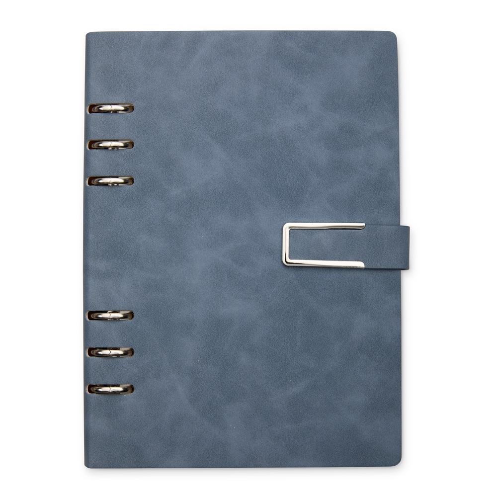 Caderno Fichário PU PA1887 na cor Azul, brinde personalizado Sky Brindes