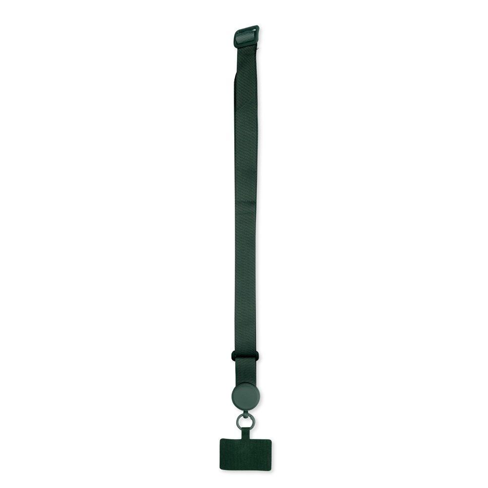 Cordão para Celular Poliéster PA1888 na cor Verde, brinde personalizado Sky Brindes