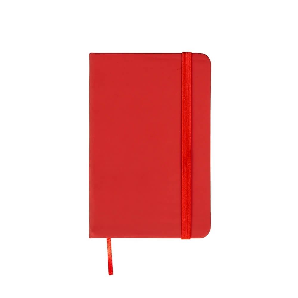 Caderneta Emborrachada Sem Pauta PA1889 na cor Vermelho, brinde personalizado Sky Brindes