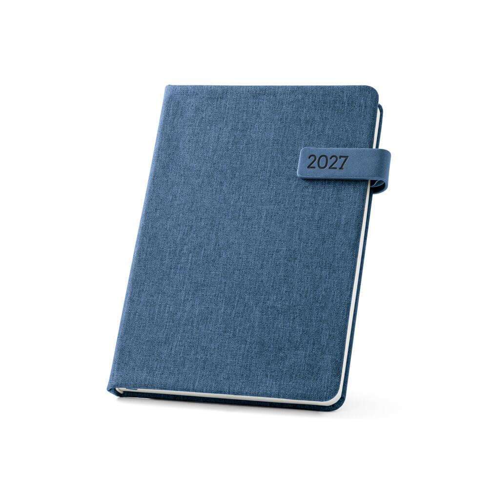 Agenda A5 em PET 2027 PA1891 na cor Azul, brinde personalizado Sky Brindes