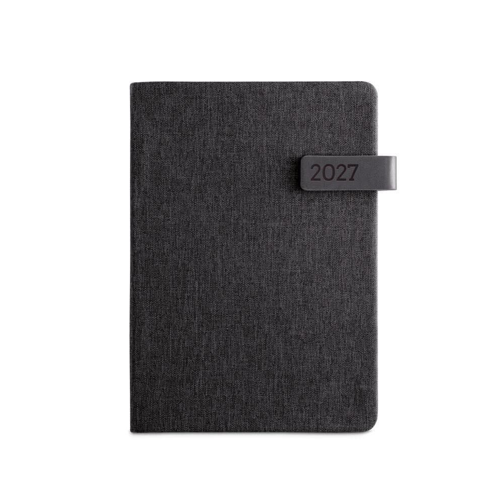 Agenda A5 em PET 2027 PA1891 na cor Preto, brinde personalizado Sky Brindes