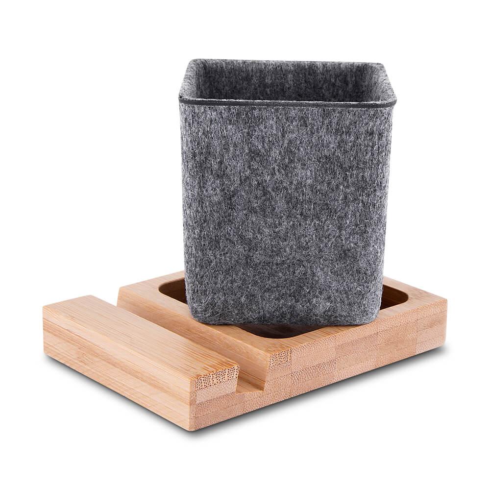 Porta Objetos e Smartphone PA1892 na cor Natural, brinde personalizado Sky Brindes