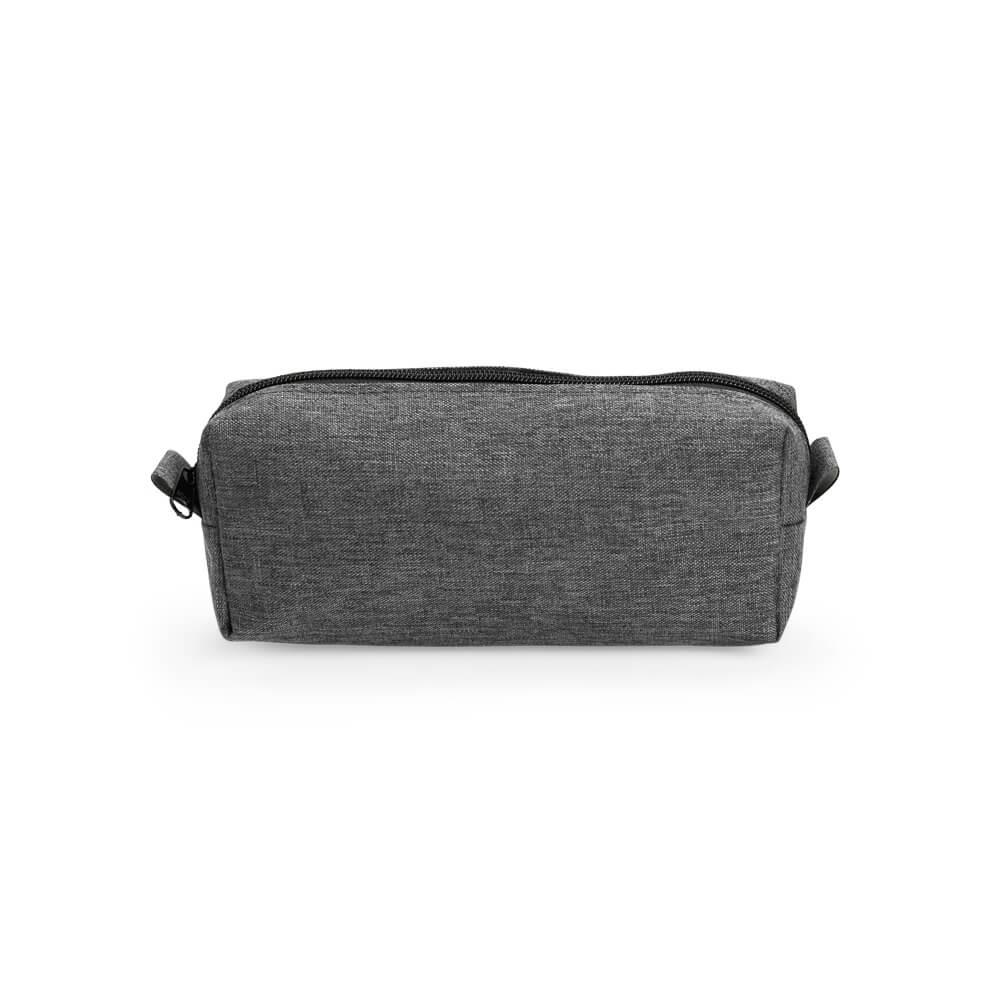 Necessaire em Poliéster PA1894 na cor Cinza, brinde personalizado Sky Brindes