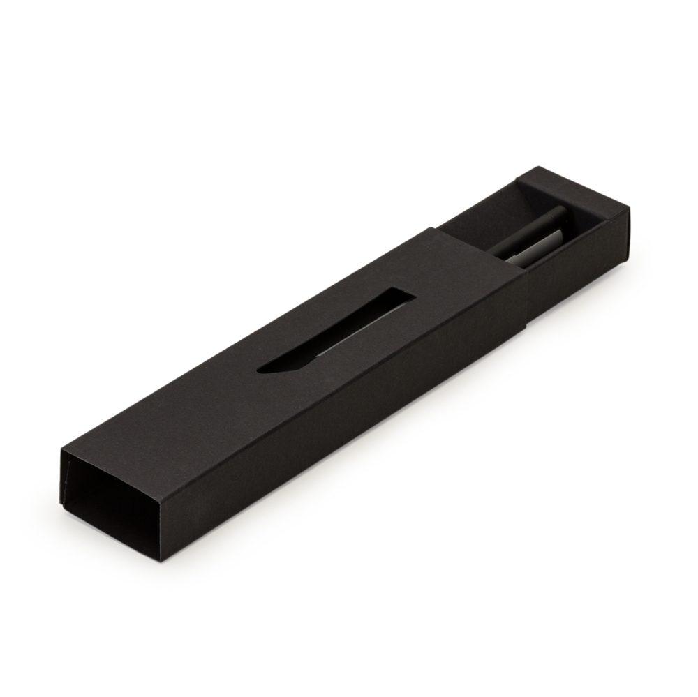 Estojo de papel p 1 caneta PA1915 na cor Preto, brinde personalizado Sky Brindes