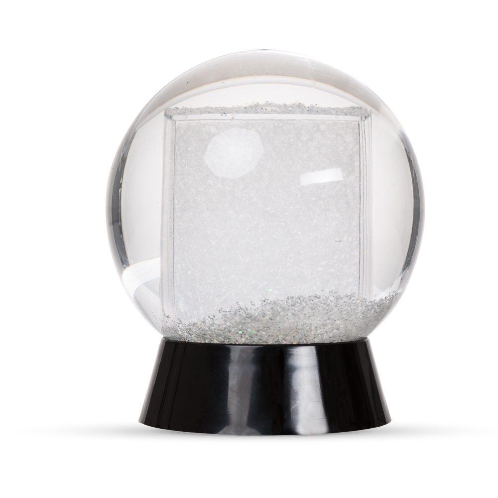 Globo de neve em plástico PA1922 na cor Preto, brinde personalizado Sky Brindes
