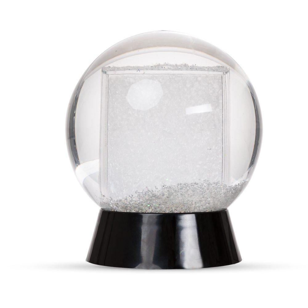 Globo de neve em plástico PA1922 na cor Preto, brinde personalizado Sky Brindes