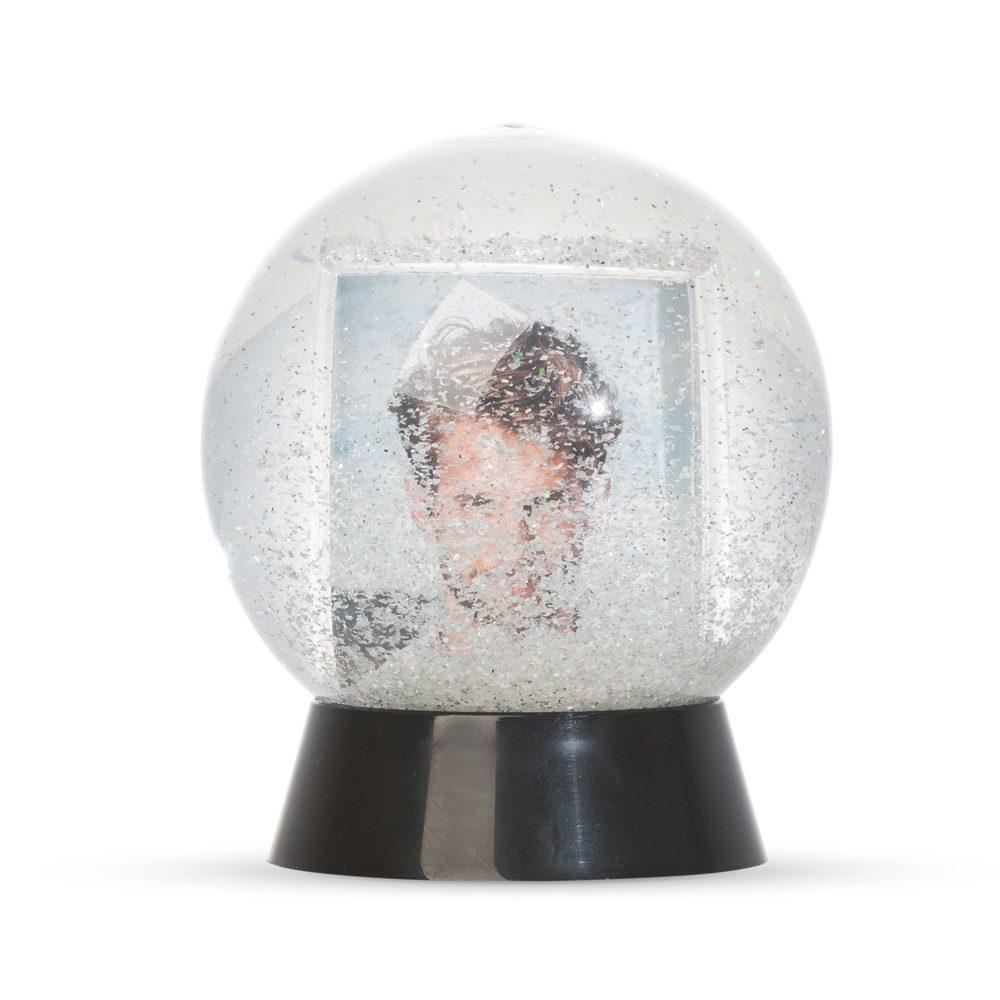 Globo de neve em plástico PA1922 na cor Preto, brinde personalizado Sky Brindes