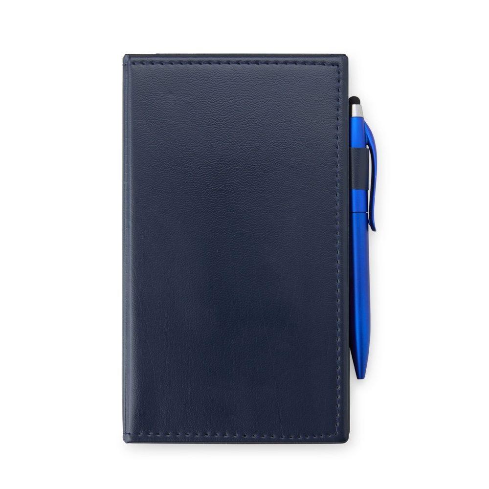 Kit para anotações com caneta PA1952 na cor Azul, brinde personalizado Sky Brindes