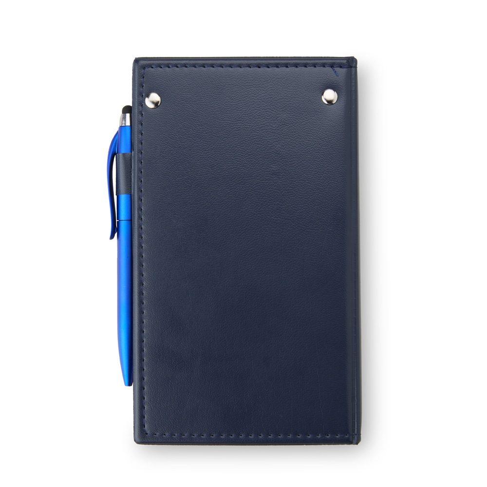 Kit para anotações com caneta PA1952 na cor Azul, brinde personalizado Sky Brindes