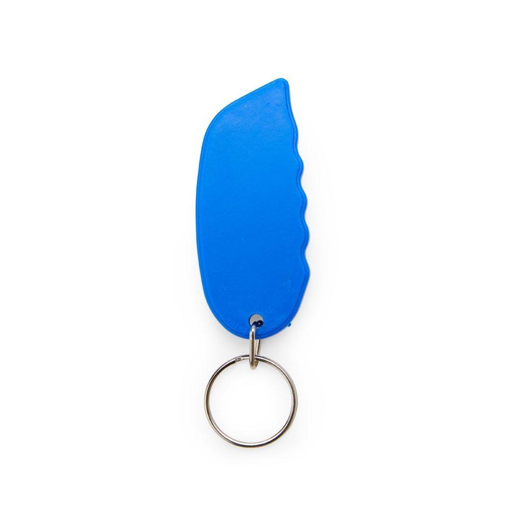 Chaveiro estilete PA1956 na cor Azul, brinde personalizado Sky Brindes