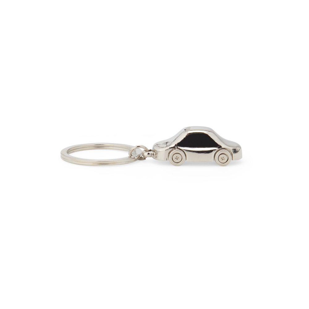 Chaveiro metal PA1958 na cor Inox, brinde personalizado Sky Brindes