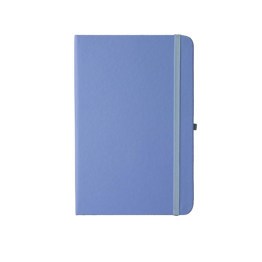 Caderneta em couro sintético PA1960 na cor Azul celeste, brinde personalizado Sky Brindes