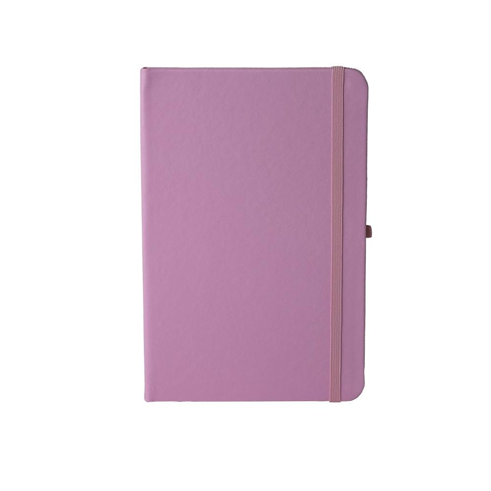 Caderneta em couro sintético PA1960 na cor Rosa, brinde personalizado Sky Brindes