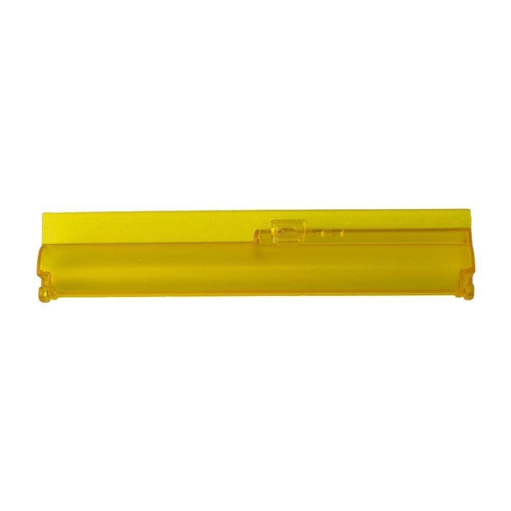Estojo com régua PA1961 na cor Amarelo, brinde personalizado Sky Brindes